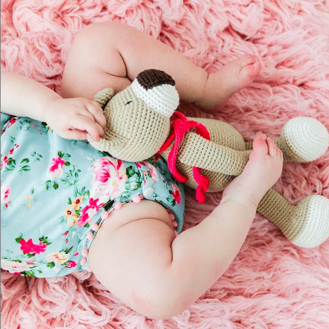 bebemoss.com stuffed animal Atty the bear - beige handmade by moms  gifts with purpose