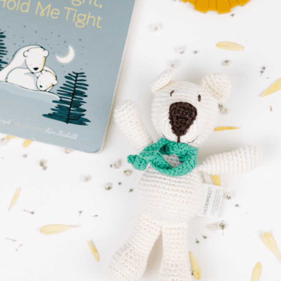 bebemoss.com stuffed animal Atty the bear - cream mini handmade by moms  gifts with purpose