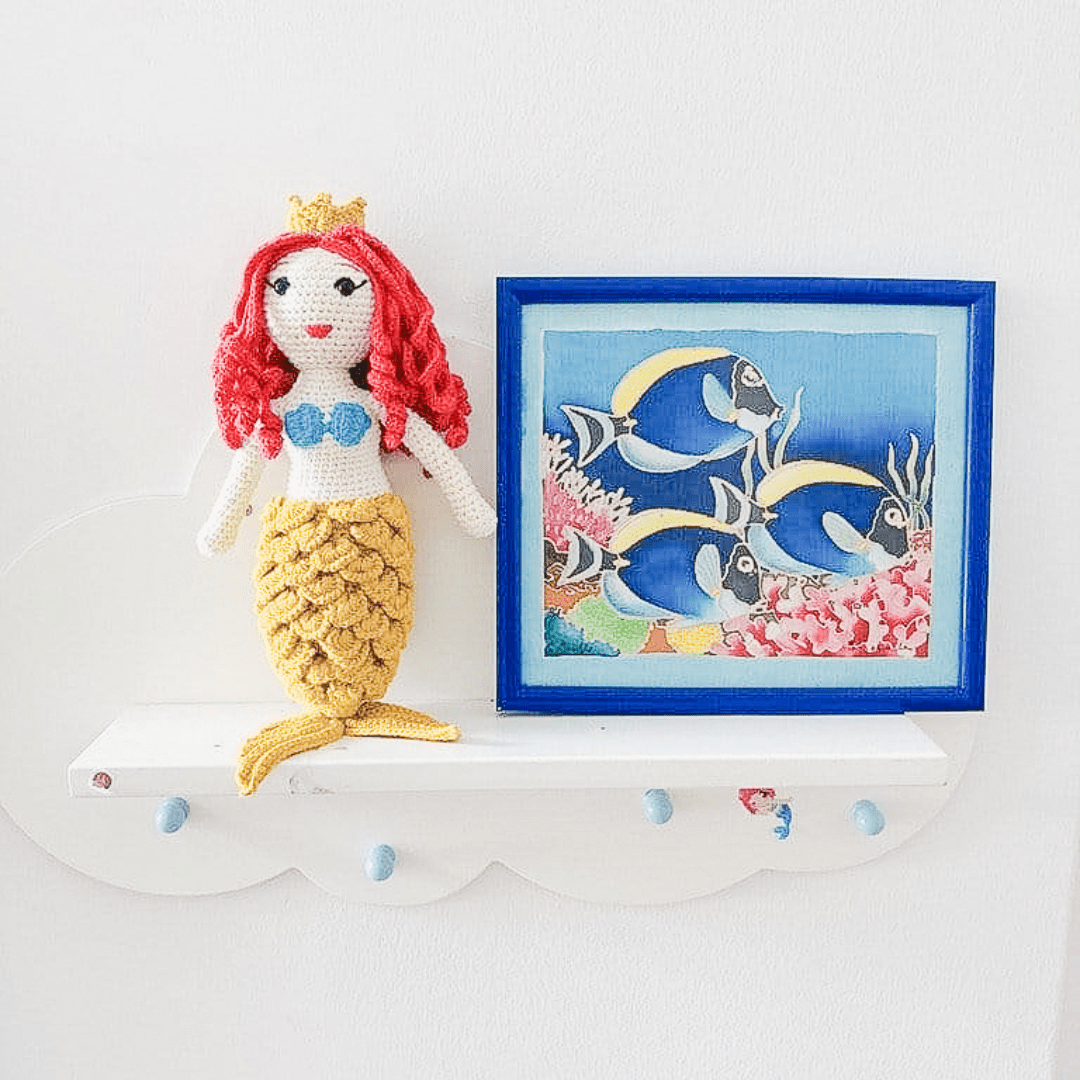 bebemoss.com doll Azalea the Mermaid handmade by moms  gifts with purpose