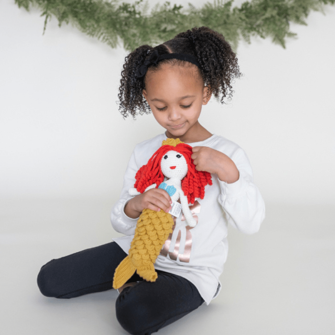 bebemoss.com doll Azalea the Mermaid handmade by moms  gifts with purpose