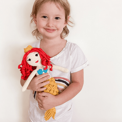 bebemoss.com doll Azalea the Mermaid handmade by moms  gifts with purpose