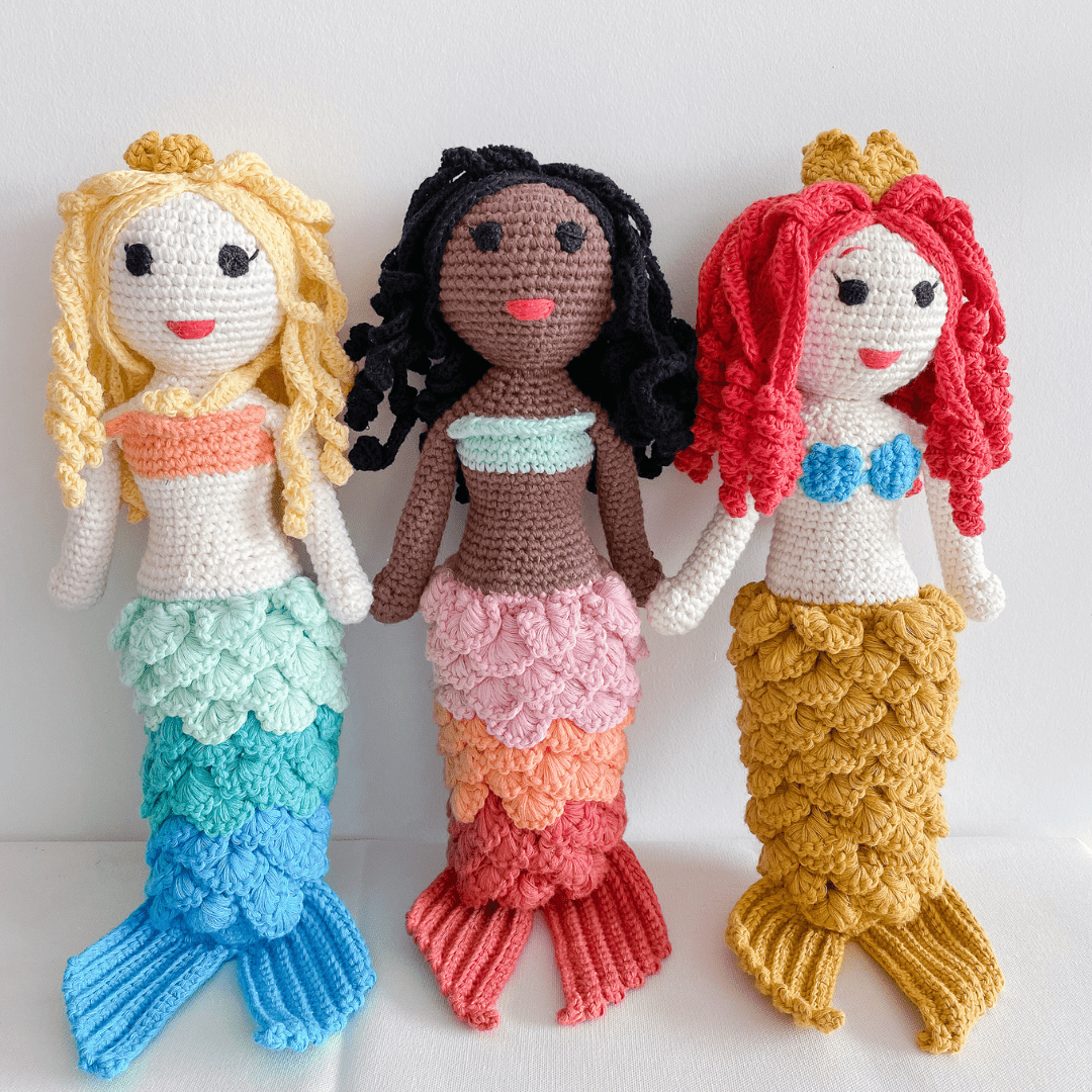 bebemoss.com doll Azalea the Mermaid handmade by moms  gifts with purpose
