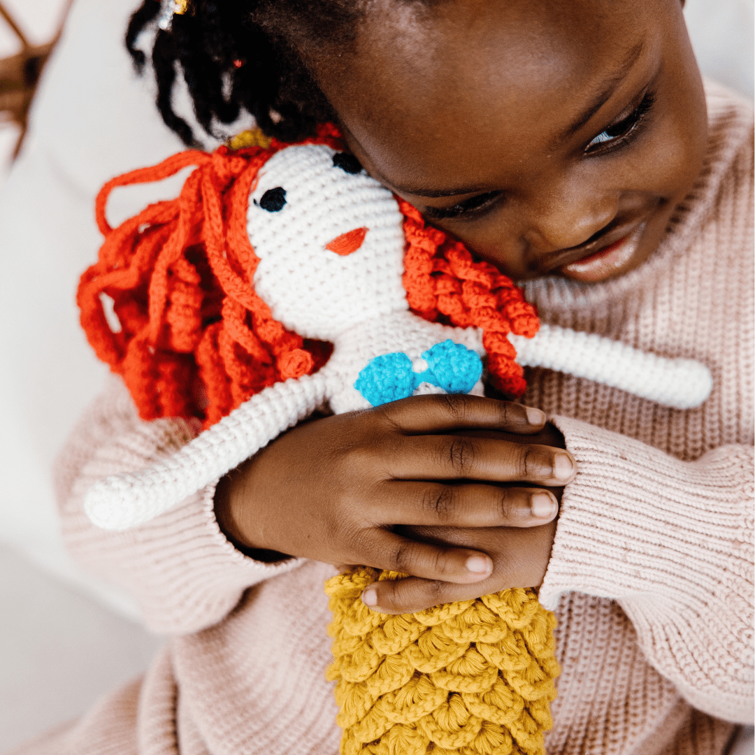 bebemoss.com doll Azalea the Mermaid handmade by moms  gifts with purpose