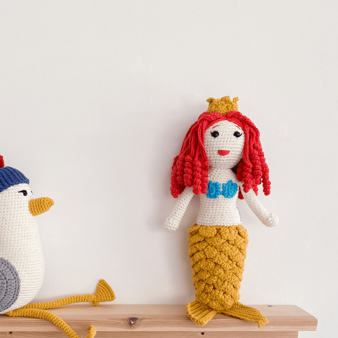 bebemoss.com doll Azalea the Mermaid handmade by moms  gifts with purpose