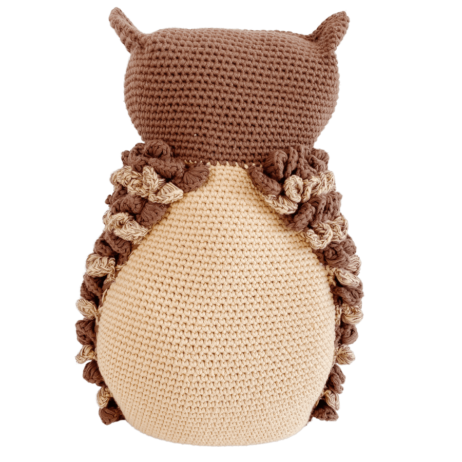 bebemoss.com Barney the owl - brown handmade by moms  gifts with purpose