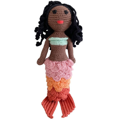 bebemoss.com stuffed animal Copy of Azalea the Mermaid- brown handmade by moms  gifts with purpose