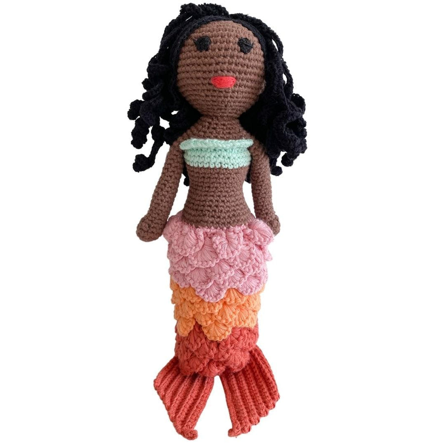 bebemoss.com stuffed animal Copy of Azalea the Mermaid- brown handmade by moms  gifts with purpose