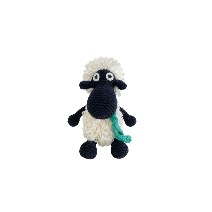 bebemoss.com stuffed animal Darla the Sheep - black mini handmade by moms  gifts with purpose