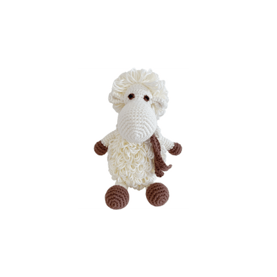 bebemoss.com stuffed animal Darla the Sheep - white mini handmade by moms  gifts with purpose