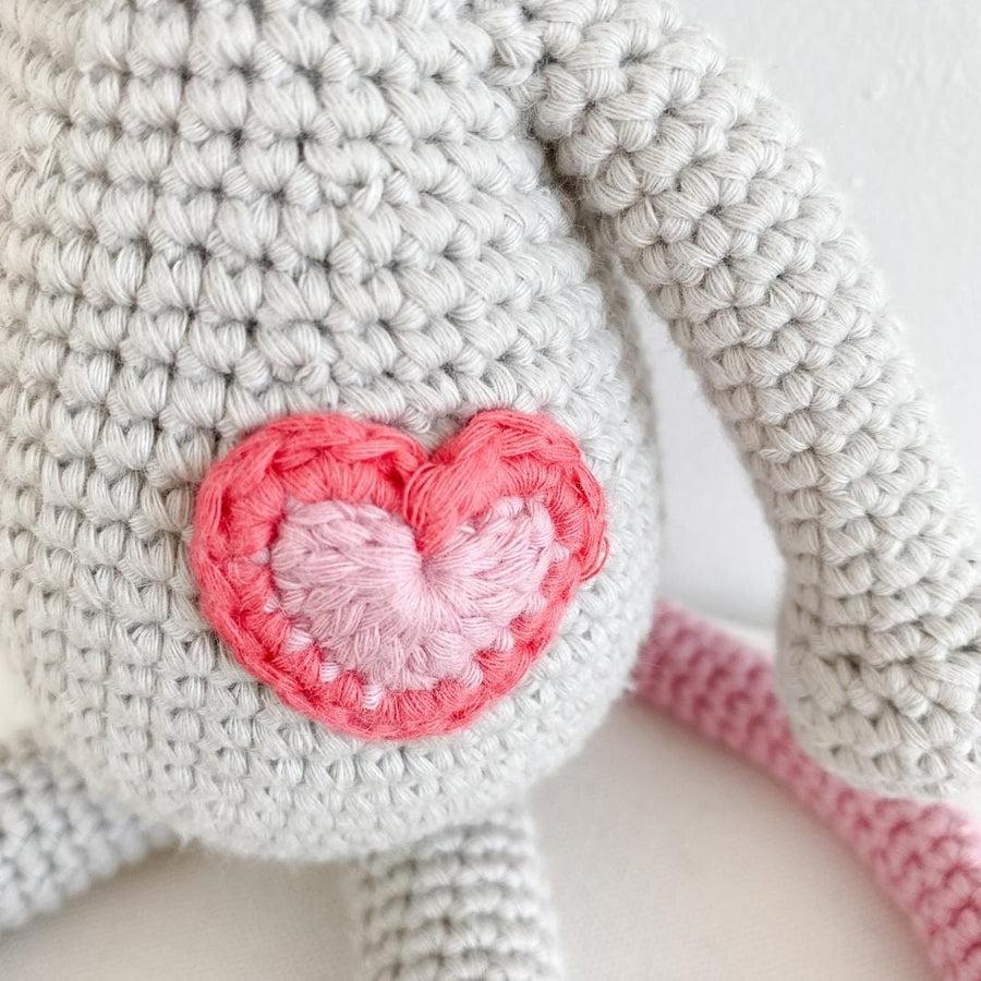 bebemoss.com stuffed animal Emma the mouse handmade by moms  gifts with purpose