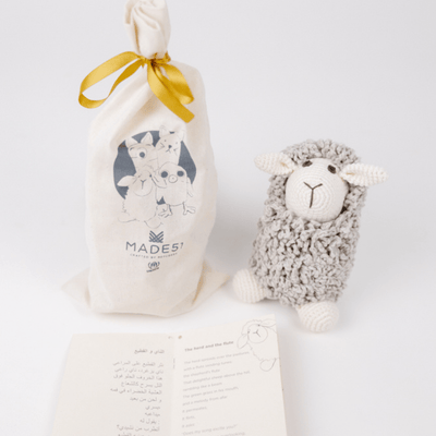 bebemoss.com Farawee the Sheep grey handmade by moms  gifts with purpose