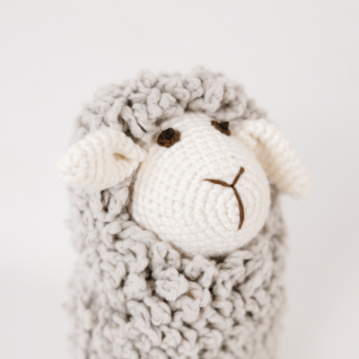 bebemoss.com Farawee the Sheep grey handmade by moms  gifts with purpose
