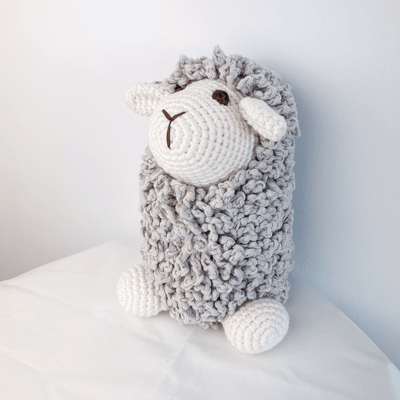bebemoss.com Farawee the Sheep grey handmade by moms  gifts with purpose
