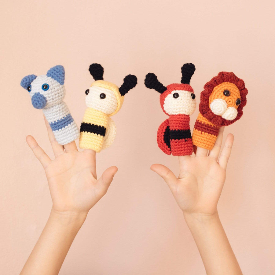 bebemoss.com toy Finger puppet set handmade by moms  gifts with purpose