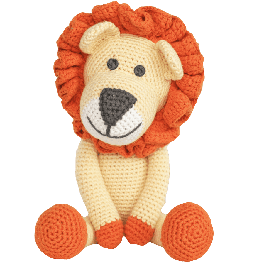 bebemoss.com toy Leo the lion handmade by moms  gifts with purpose