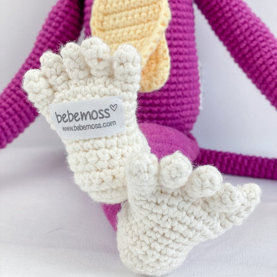 bebemoss.com stuffed animal Momo the monkey handmade by moms  gifts with purpose