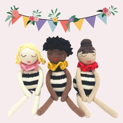 bebemoss.com stuffed animal PREORDER Jasmin the doll handmade by moms  gifts with purpose