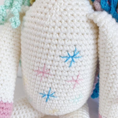 bebemoss.com stuffed animal Rose the Unicorn handmade by moms  gifts with purpose