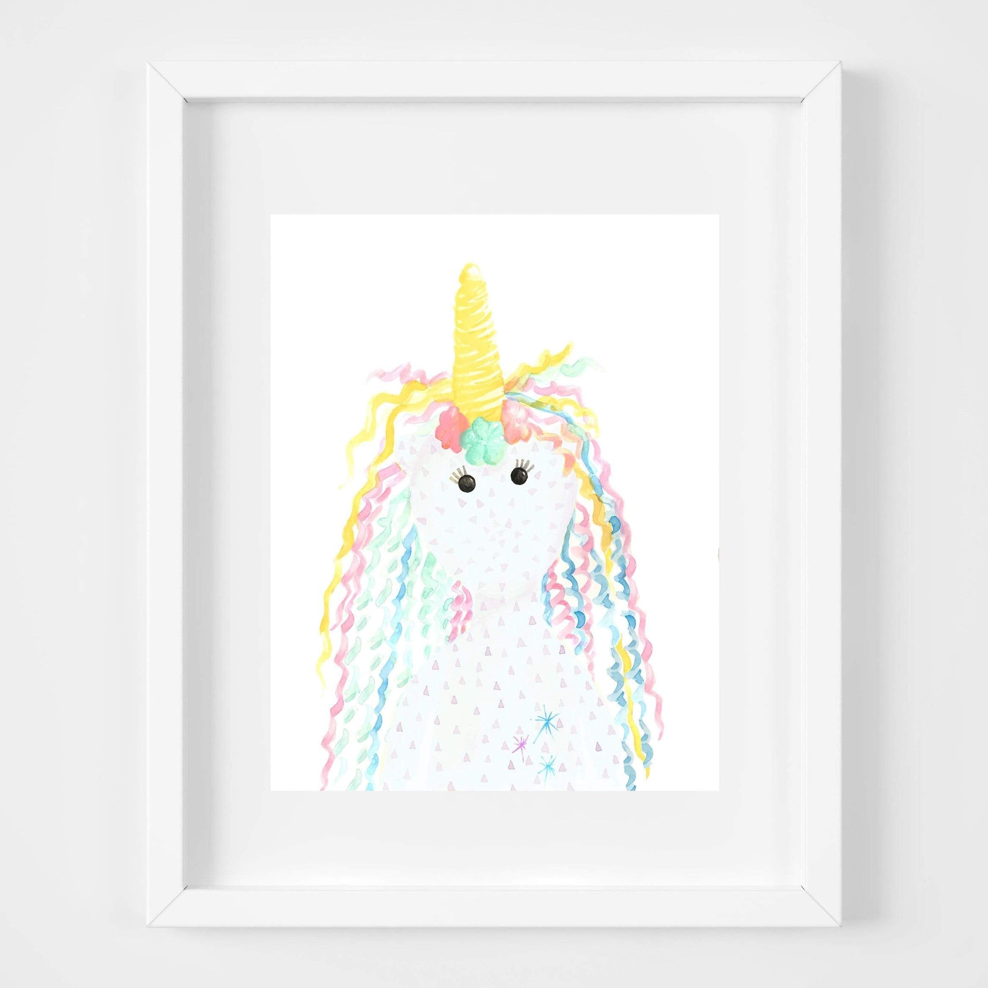 bebemoss.com Rose the unicorn print handmade by moms  gifts with purpose