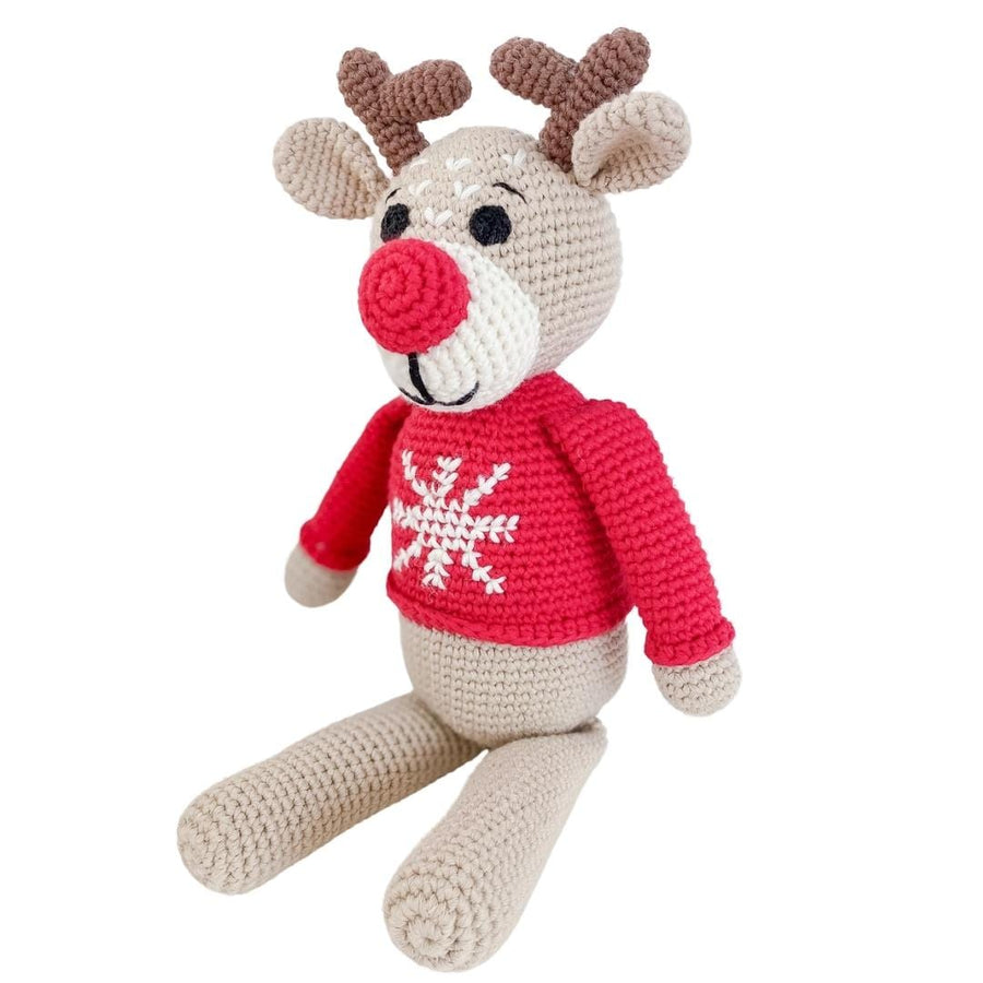 bebemoss.com toy Ruddy the reindeer handmade by moms  gifts with purpose