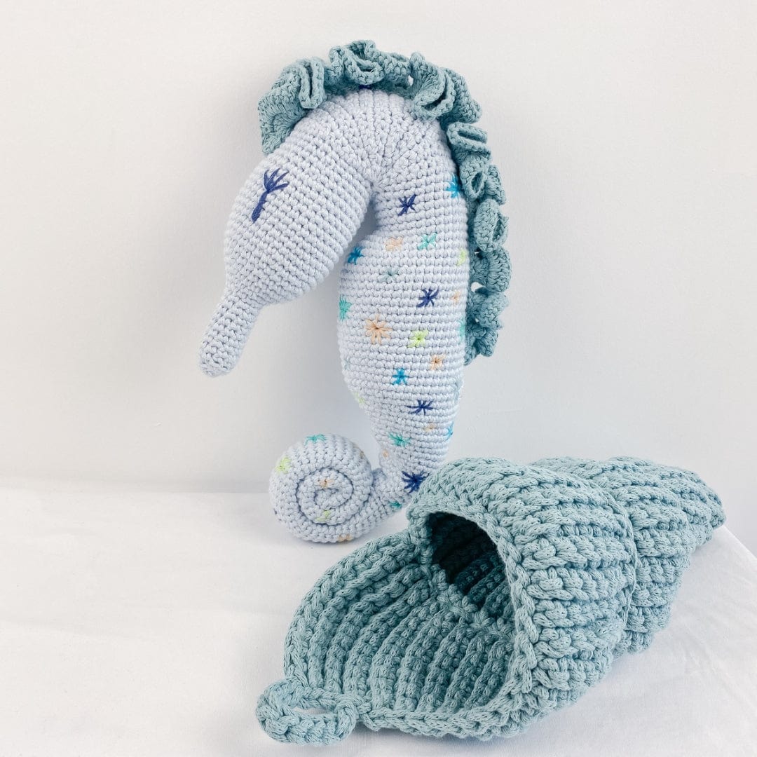 bebemoss.com toy Sea Shell Basket handmade by moms  gifts with purpose