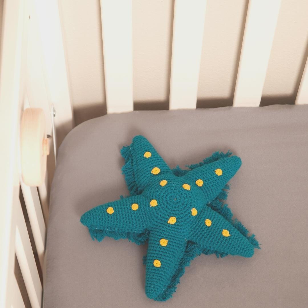 bebemoss.com toy Starfish-petrol handmade by moms  gifts with purpose