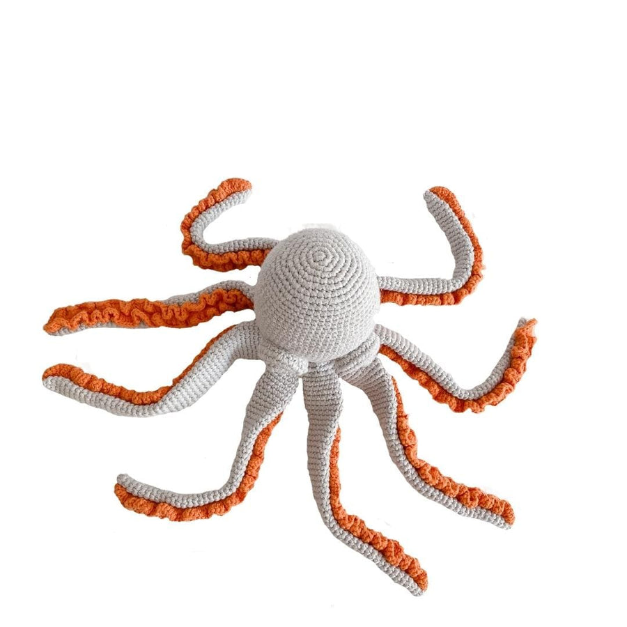 bebemoss.com toy Zelda the Octopus- grey handmade by moms  gifts with purpose